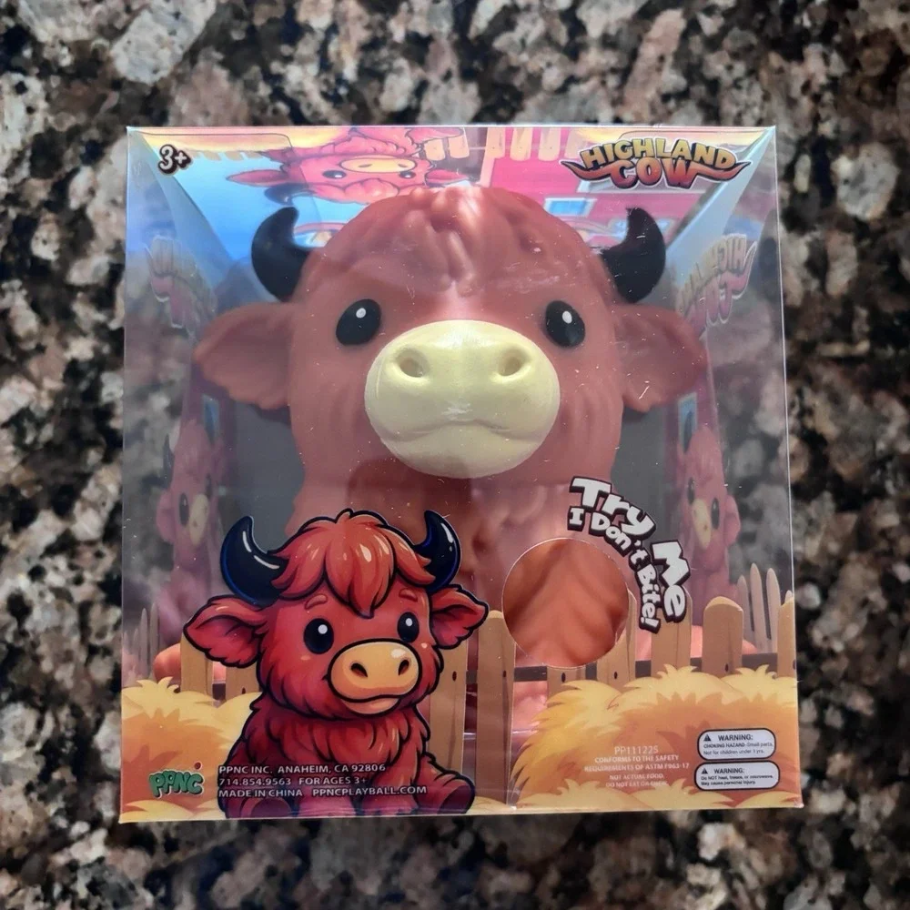 Highland Cow Squishy Five Below Dark Orange Color New
